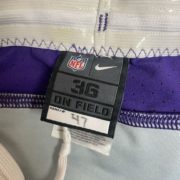 Kevin McDermott Minnesota Vikings Game Worn Pants NFL Football Size 36 Purple - Picture 5 of 6